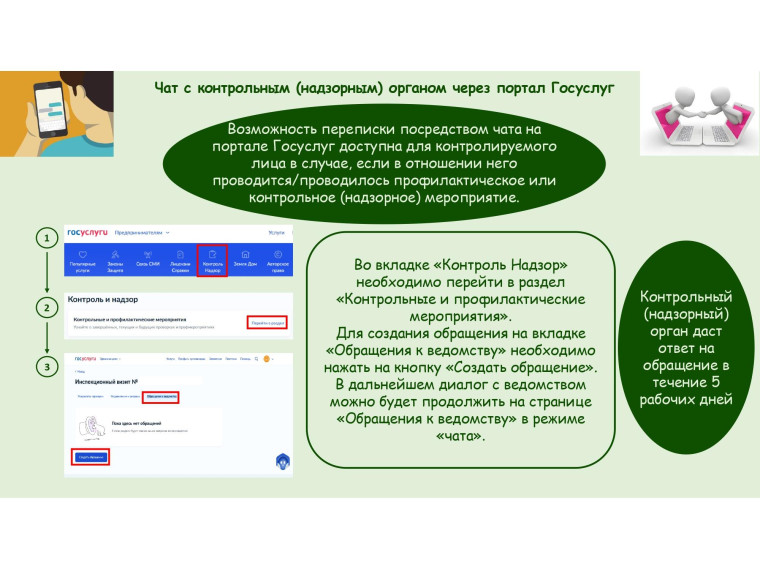 Чат на портале Госуслуг для контролируемого лица. Чат на портале Госуслуг для контролируемого лица.